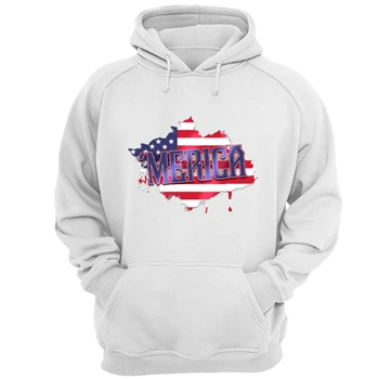 Fourth of July Tee, 4th of July T-shirt, Patriotic Shirt, America Tee, Independence Day T-shirt, Memorial Day Shirt,  American Flag Unisex Heavy Blend Hooded Sweatshirt