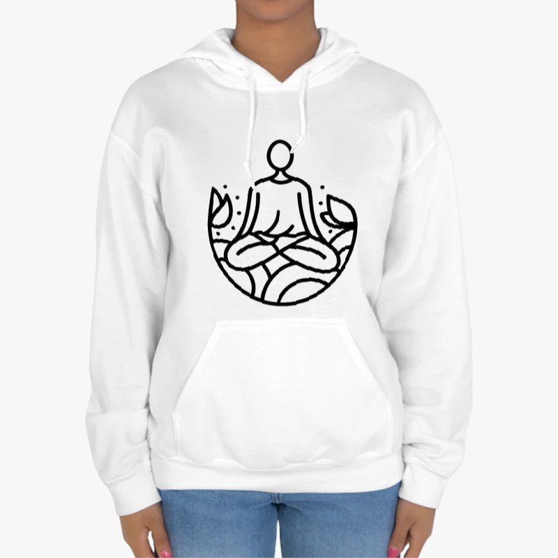 Funny Yoga, Yoga, Yoga Definition, Yoga Definition, Naturalism, Yoga Because Adulting is Hard, Adulting is Hard-White - Unisex Heavy Blend Hooded Sweatshirt