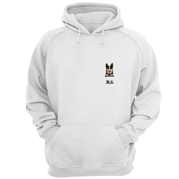 Custom Pet Shirt Pet Photo and  Name Custom Dog Tee, Personalized Dog T-shirt,  Custom Dog  Unisex Heavy Blend Hooded Sweatshirt