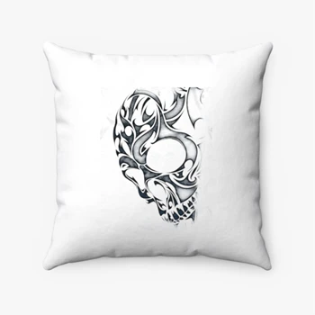 Skull art design Pollow, skull graphic Pillows, skull art personality design Spun Polyester Square Pillow