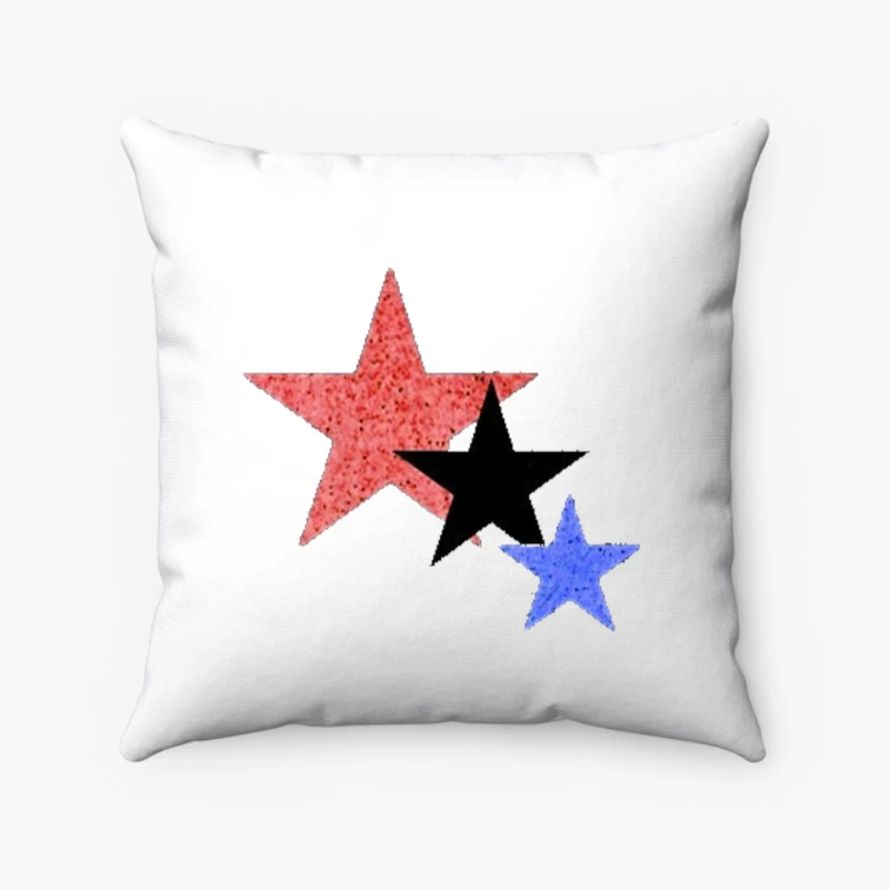 4th of July womens  star glitter  Glitter 4th of July  fourth  patriotic  4th of July, fourth of July- - Spun Polyester Square Pillow