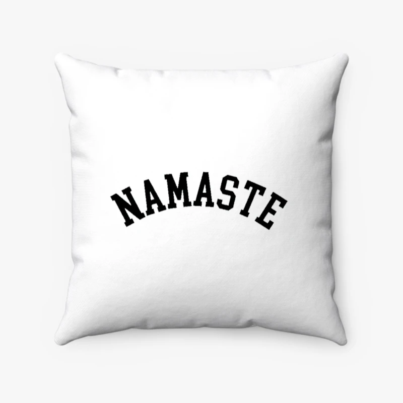 Ladies yoga, Namaste fitness pilates comfortable soft gym workout gift idea- - Spun Polyester Square Pillow