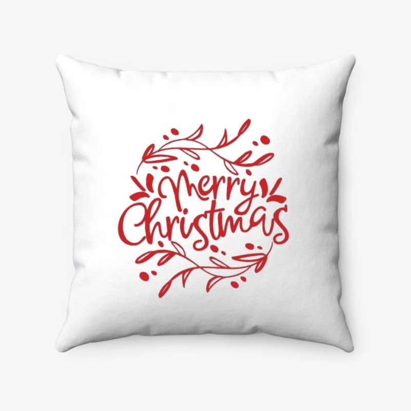 Christmas clipart, Merry Christmas Design, Merry xmas graphic,Matching Christmas- - Spun Polyester Square Pillow