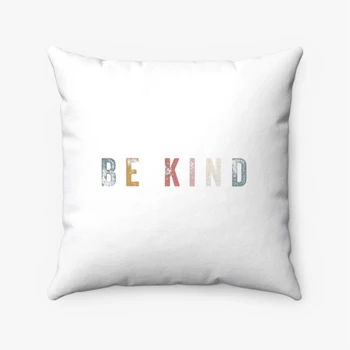 Comfort Colors Be Kind Pollow, Love One Another Pillows, Christian Pollow, Retro Pillows, Vintage Pollow, Jesus Pillows, Love Pollow, Women's Pillows, gift for women Pollow,  birthday Spun Polyester Square Pillow