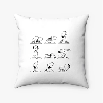 Yoga Pollow, Funny Yoga Dog Pillows, Cute Dog Pollow, Meditation Pillows, Namaste Pollow, Funny Namaste Pillows, Dog Lovers Pollow,  Dog Gift Spun Polyester Square Pillow