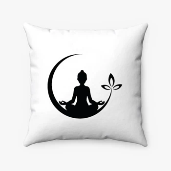 Yoga Pollow, Namaste Pillows, Gift for Yogi Pollow, Yoga Lover Pillows, Meditation Pollow, Yoga Pillows, Yoga Pollow,  Women Yoga Spun Polyester Square Pillow