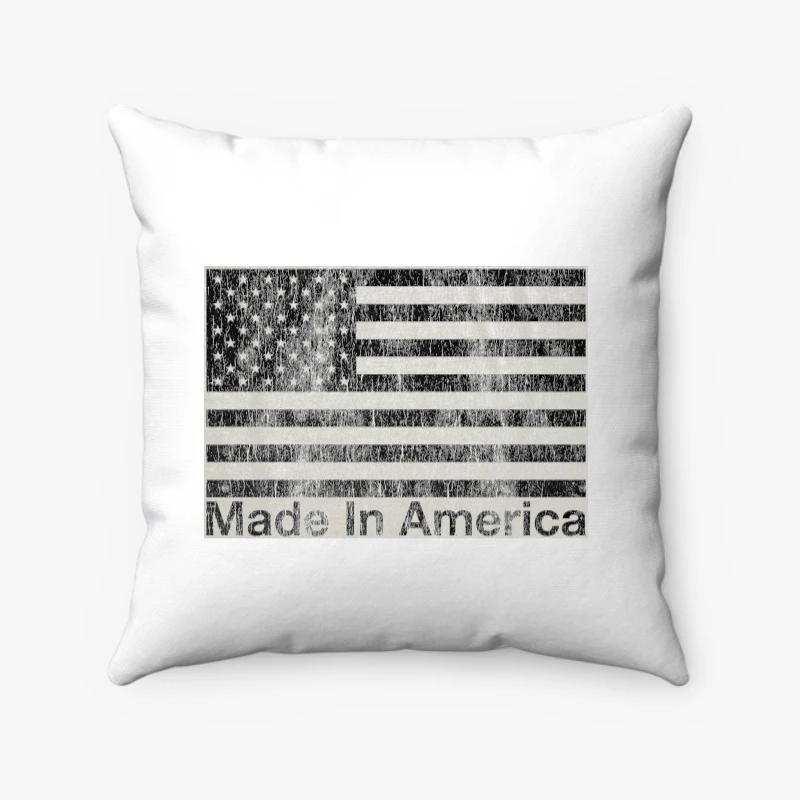 Made in America, Funny 4th of July Independence Day, Party Graphic - - Spun Polyester Square Pillow