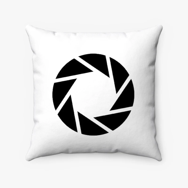 Aperture science Portal, Motif Printed Fun Design- - Spun Polyester Square Pillow