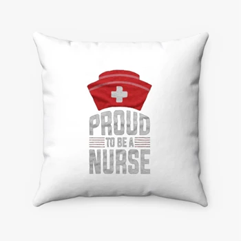 Proud To Be A Nurse Clipart Pollow, Nursing Pride Graphic Pillows,  Nurse Design Spun Polyester Square Pillow