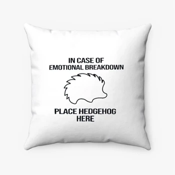 Hedgehog Pollow, Hedgehog Lover Pillows, Hedgehog Gifts Pollow, Hedgehog Gift Pillows, Hedgehog Pollow, Hedgehog Pillows, Animal Pollow,  Funny Hedgehog Spun Polyester Square Pillow