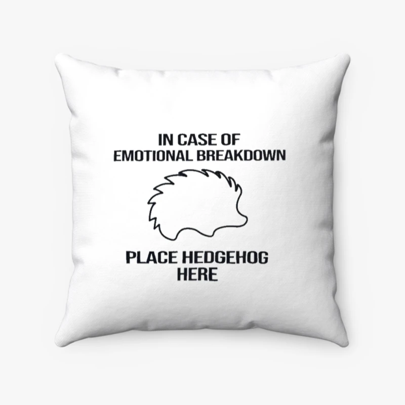 Hedgehog, Hedgehog Lover, Hedgehog Gifts, Hedgehog Gift, Hedgehog, Hedgehog, Animal, Funny Hedgehog- - Spun Polyester Square Pillow