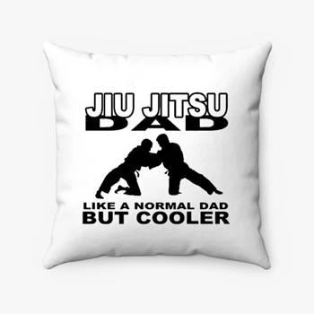 Jiu Jitsu Dad Design, Novelty Martial Arts Design, Jitsu clipart Pillows