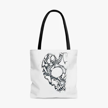 Skull art design Bag, skull graphic Tole Bag, skull art personality design AOP Tote Bag