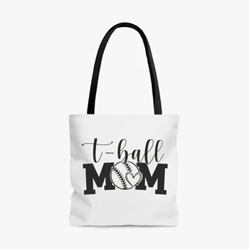 T Bag, Ball mom Tole Bag, T Handbag, Ball Design Bag, TBall design From Heart Tole Bag,  baseball Lovely graphic AOP Tote Bag