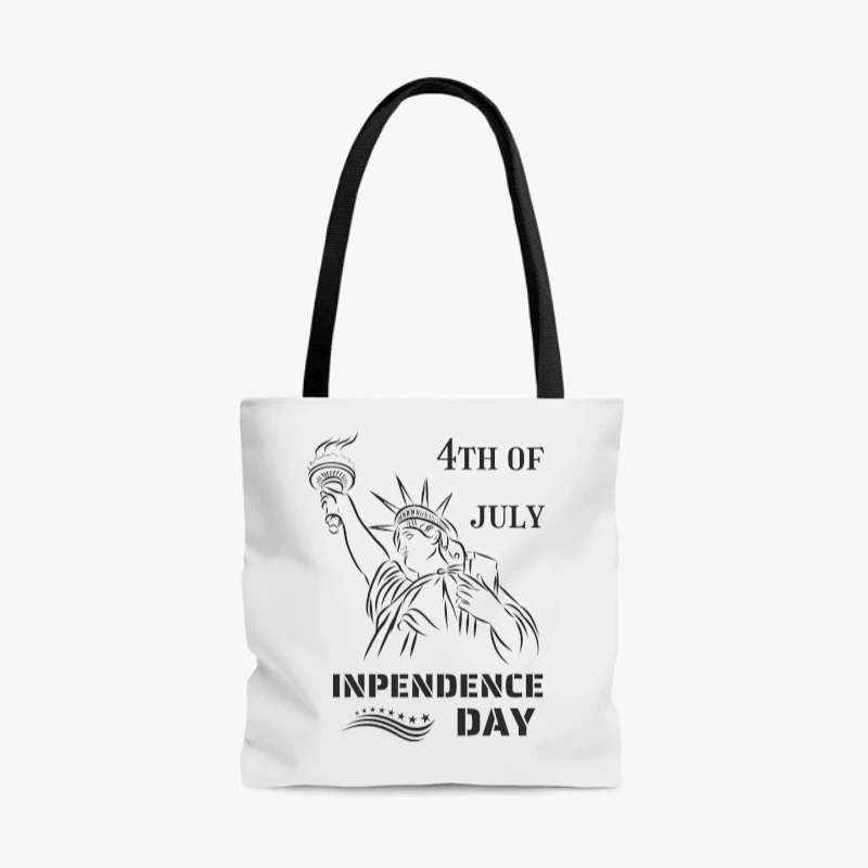 4th of July, Lady Liberty, Independence Day, Womens USA, Mens fourth of July, American Flag, Team USA- - AOP Tote Bag