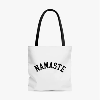 Ladies yoga Bag,  Namaste fitness pilates comfortable soft gym workout gift idea AOP Tote Bag