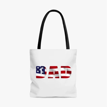 Copy of 4th of July Bag, American Dad Tole Bag, 4th of July Dad Handbag, Freedom Bag, Fourth Of July Tole Bag, Patriotic Handbag,  Independence Day AOP Tote Bag