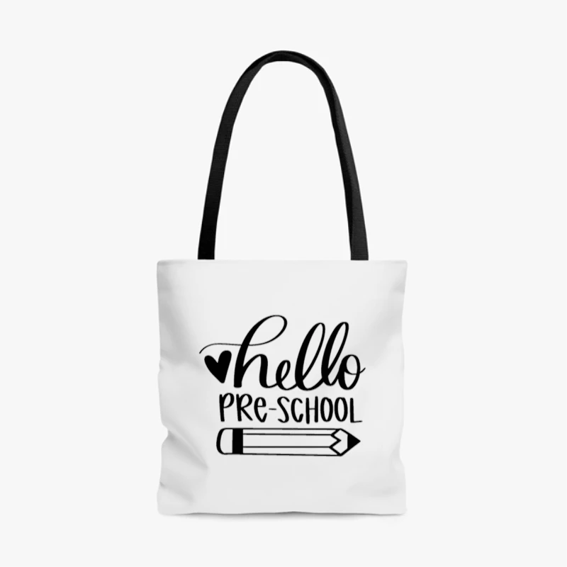 Hello Pre-school, First Day Of School, Back To School, Back To School, Pre-school, 1st Day Of School, Teacher- - AOP Tote Bag