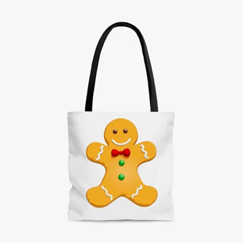 Gingerbread Man Graphic Bag,  Gingerbread man father day design AOP Tote Bag