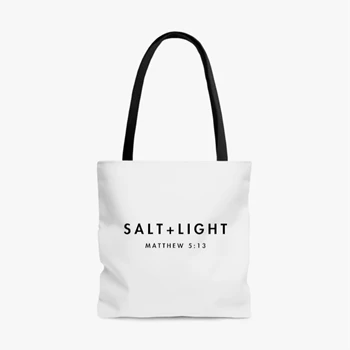 Salt And Light Swea Bag, Christian Clothing Tole Bag,  Matthew 5:13  AOP Tote Bag