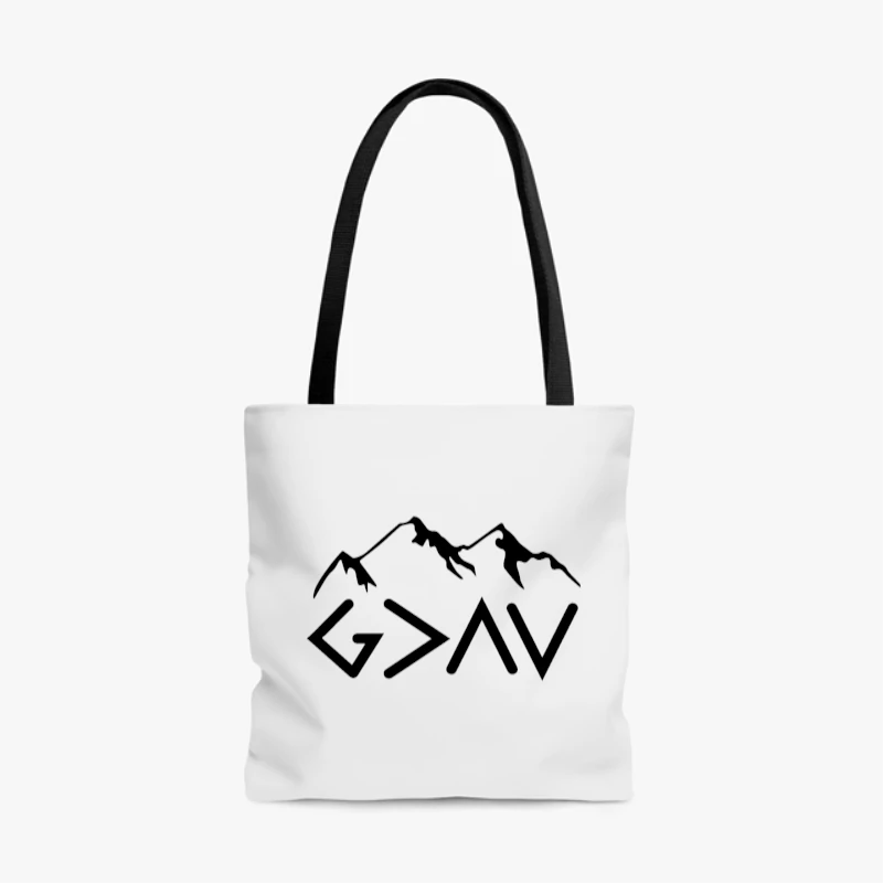 God Is Greater, Christian, God For Women, God For Men, God Is Greater Than The Highs And Lows- - AOP Tote Bag