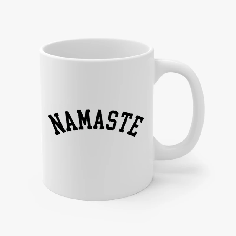 Ladies yoga, Namaste fitness pilates comfortable soft gym workout gift idea- - Ceramic Coffee Cup, 11oz