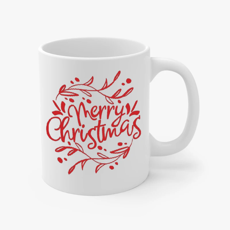 Christmas clipart, Merry Christmas Design, Merry xmas graphic,Matching Christmas- - Ceramic Coffee Cup, 11oz