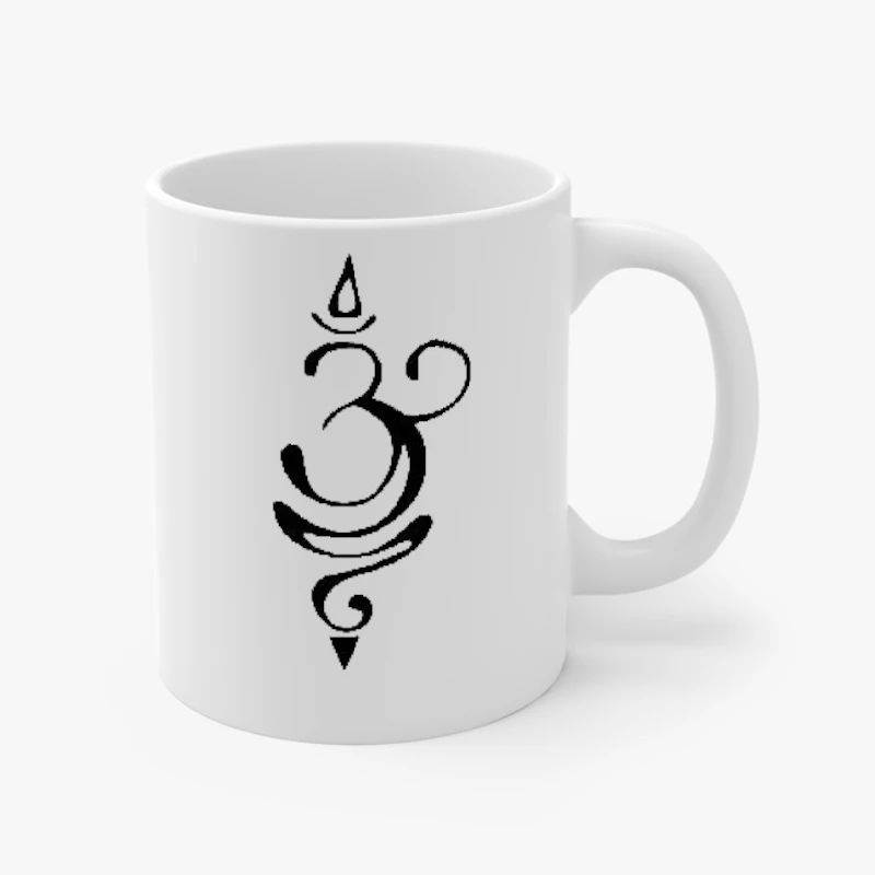 Om, Breath, Sanskrit, Zen, Yoga, Breath, Yogi Gift- - Ceramic Coffee Cup, 11oz