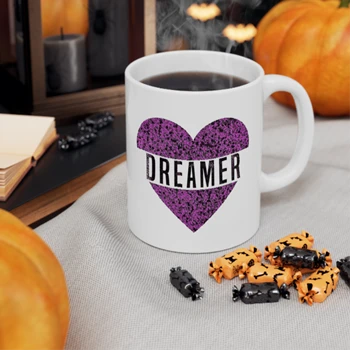 Dreamer heart Ceramic Coffee Cup, 11oz