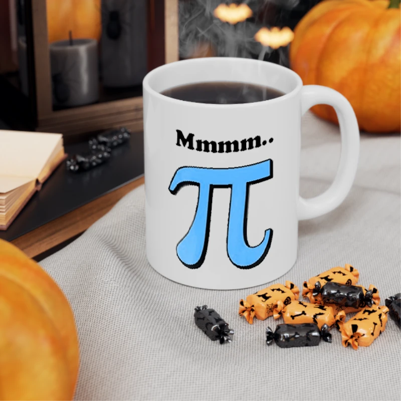 Funny PI Number ,PI number clipart, Funny math design- - Ceramic Coffee Cup, 11oz