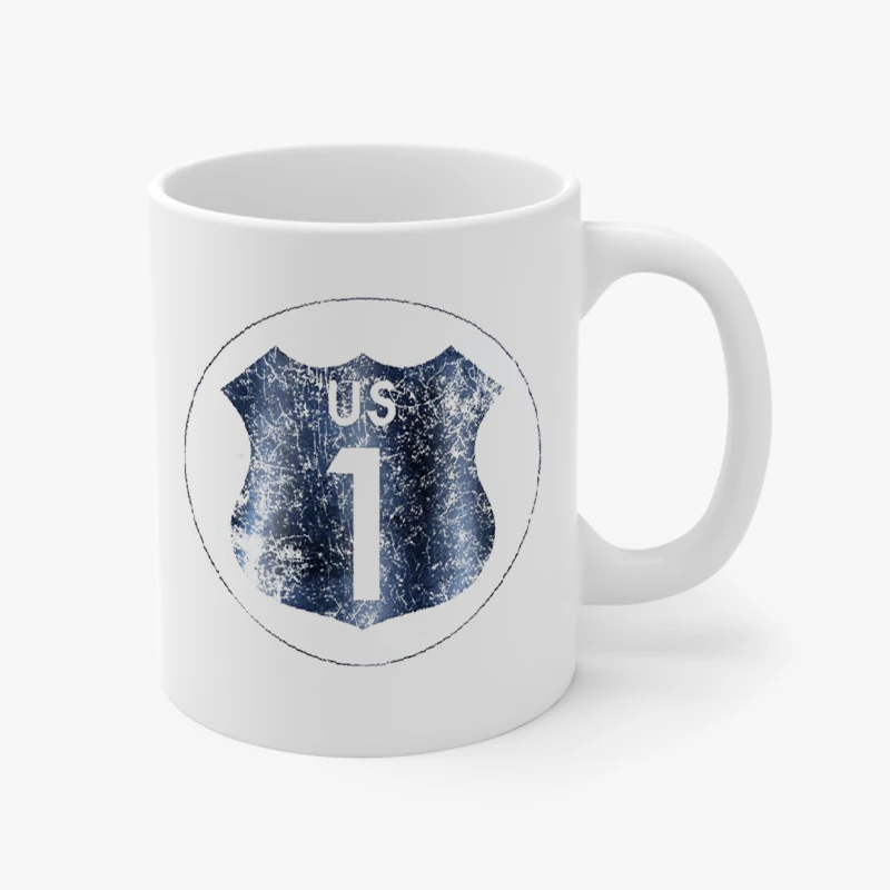 US one Graphic, Us Proud Design, Us Number One Graphic- - Ceramic Coffee Cup, 11oz