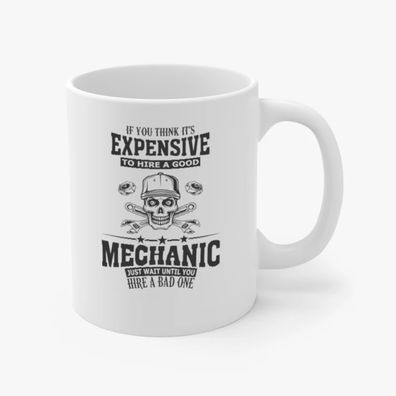 Mechanic clipart, Expensive Mechanic design, Mechanic svg, Mens WorkFather, Husband Design, Boyfriend Garage Gift- - Ceramic Coffee Cup, 11oz