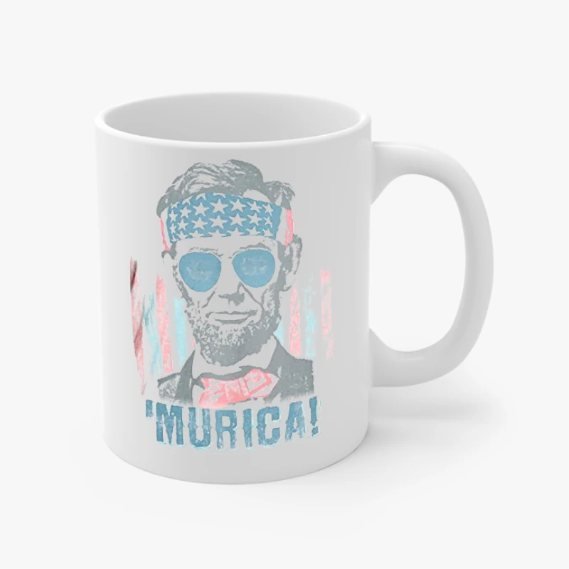 Murica,Murika meme, America political art- - Ceramic Coffee Cup, 11oz