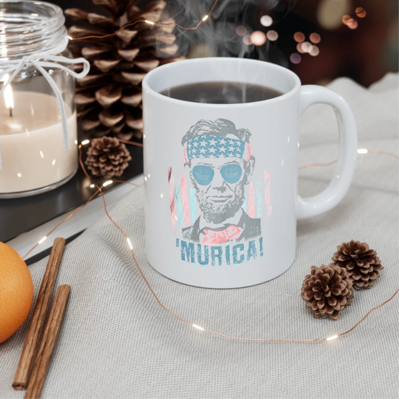 Murica,Murika meme, America political art- - Ceramic Coffee Cup, 11oz