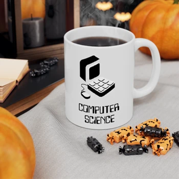 Computer Science Old School PC Coffee Cup, Coder Funny clipart Ceramic Cup,  Computer clipart Ceramic Coffee Cup, 11oz